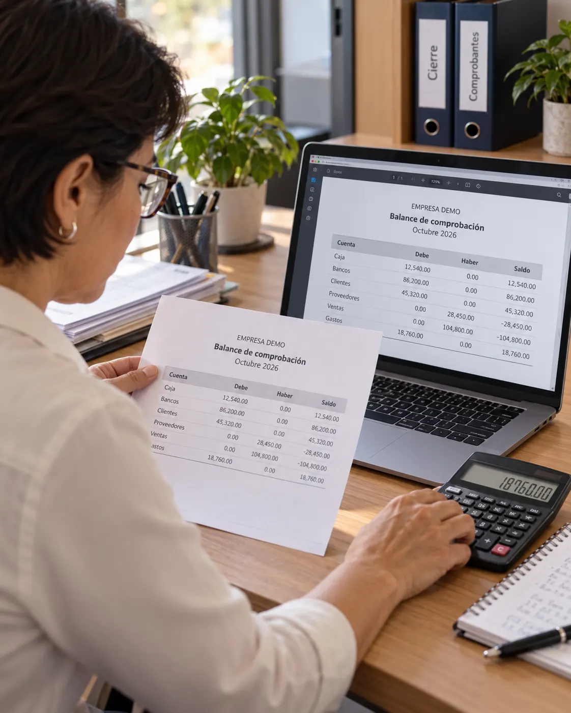 Account experience in an administrative team; generated scene