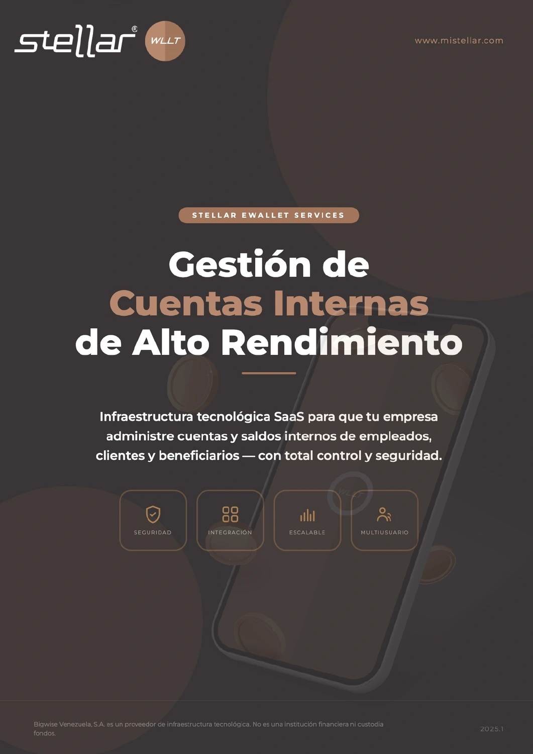 Portada del brochure original Stellar eWallet Services